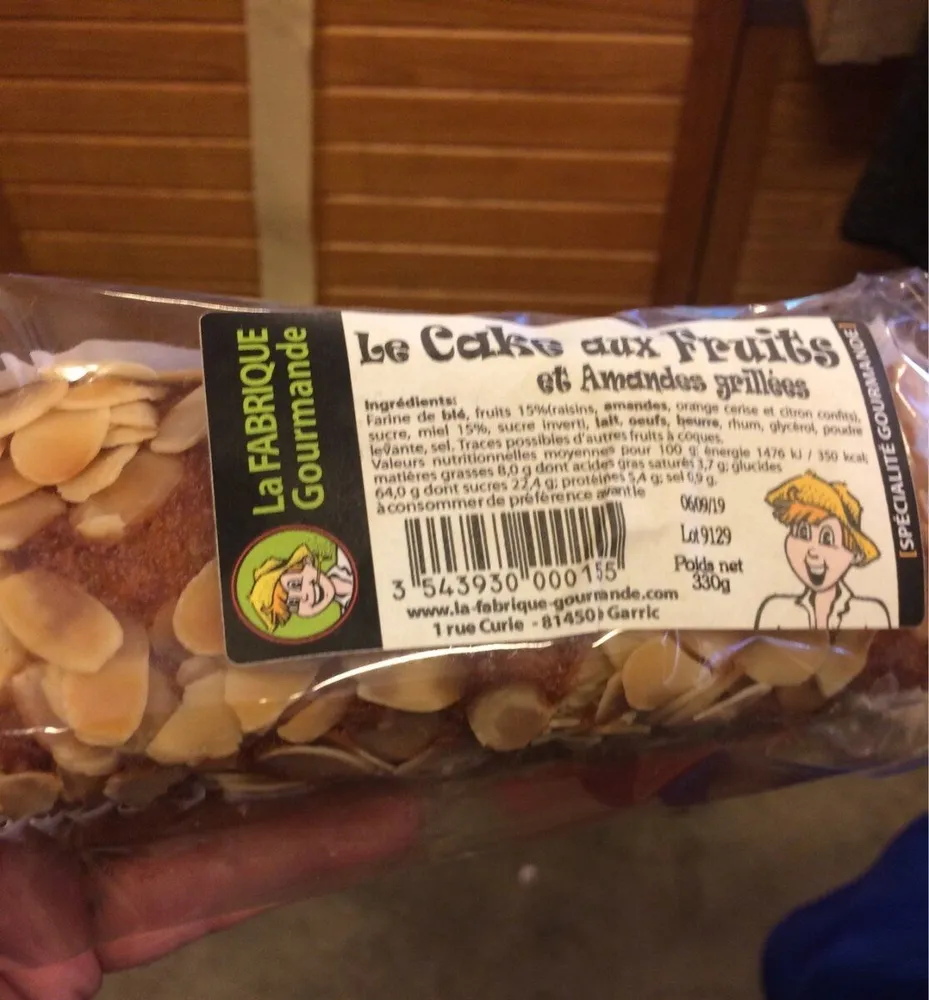 Cake aux fruits et au miel LA FABRIQUE GOURMANDE