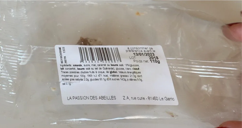 Nougat caramel beurre sale