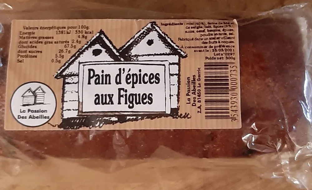 Pain d'epices aux figues