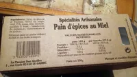 Pain d'épices au Miel