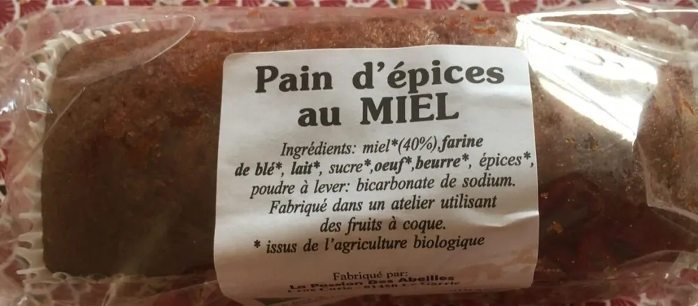 Pain d'épices au miel