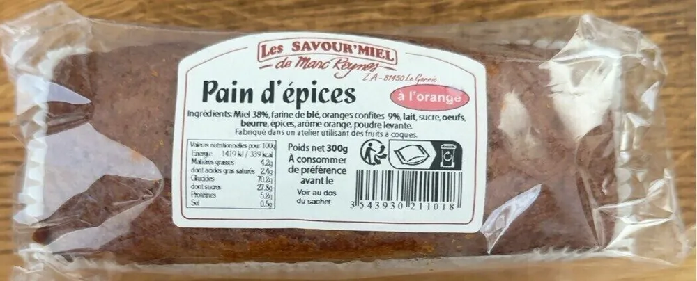 Pain d’épices à l’orange