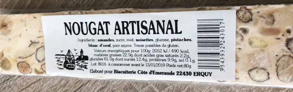 Nougat artisanal