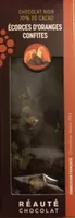 Chocolat noir ecorces d oranges confites