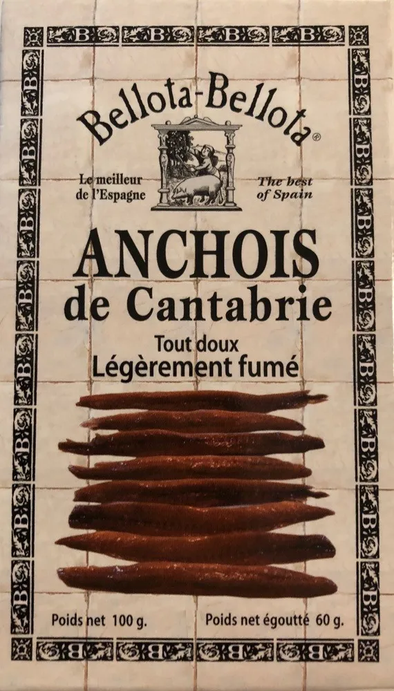 Anchois à l'huile d'olive de Cantabrie