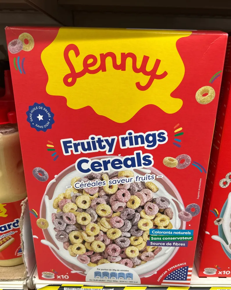 Fruity rings cereals
