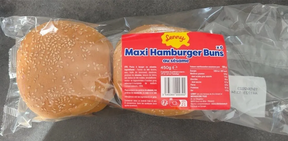 Maxi Hamburger Buns