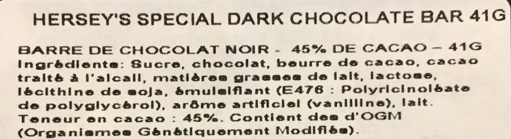 Hershey's Special Dark