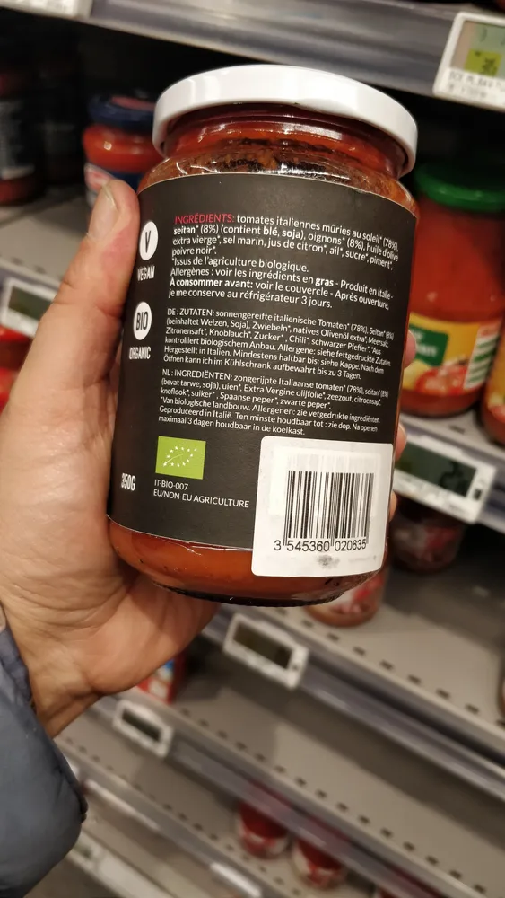 N 18 super sauce aux tomates & seitan