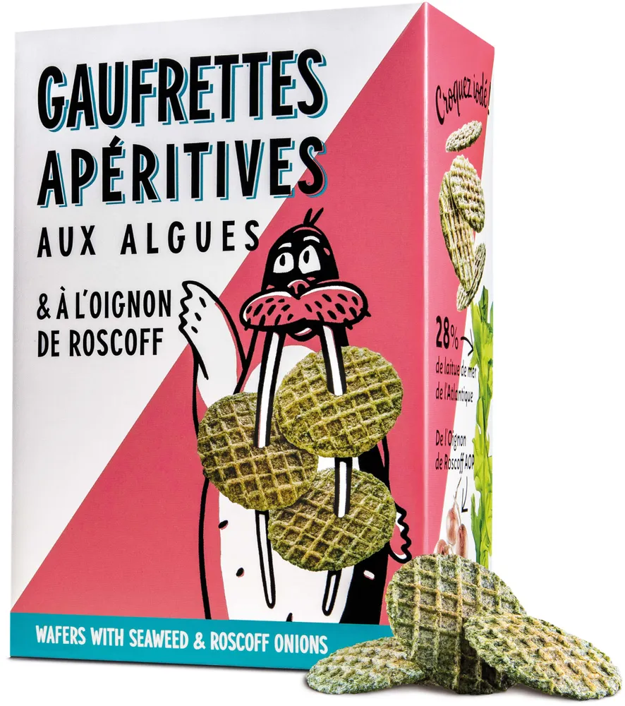 Gaufrettes apéritive aux algues