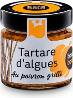 Tartare d'algues au poivron grillé