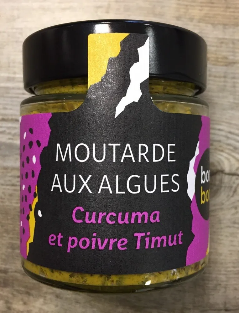 Moutarde aux algues curcuma et poivre timut