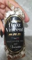 Saucisson sec aux noisettes