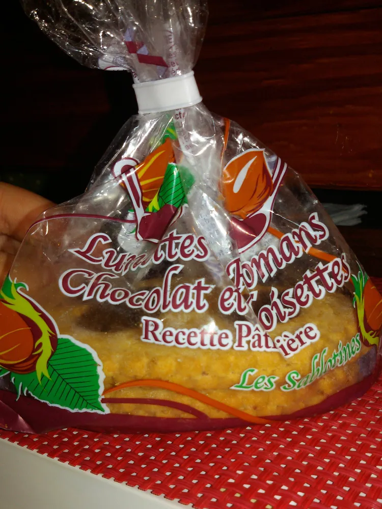 Sables fourres noisettes & cacao, recette patissiere, le sachet de