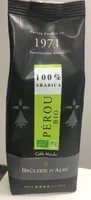 Café moulu, Pérou bio, 100% arabica