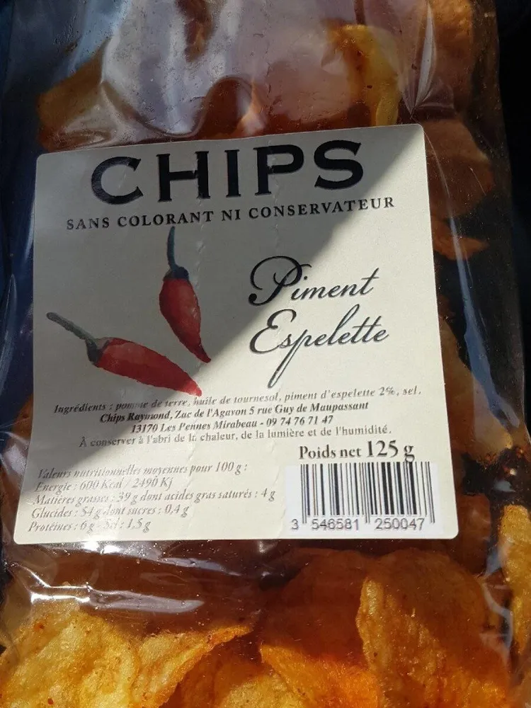 Chips Piment Espelette