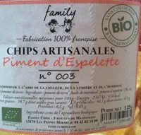 Chips artisanales piment d’Espelette nº 003