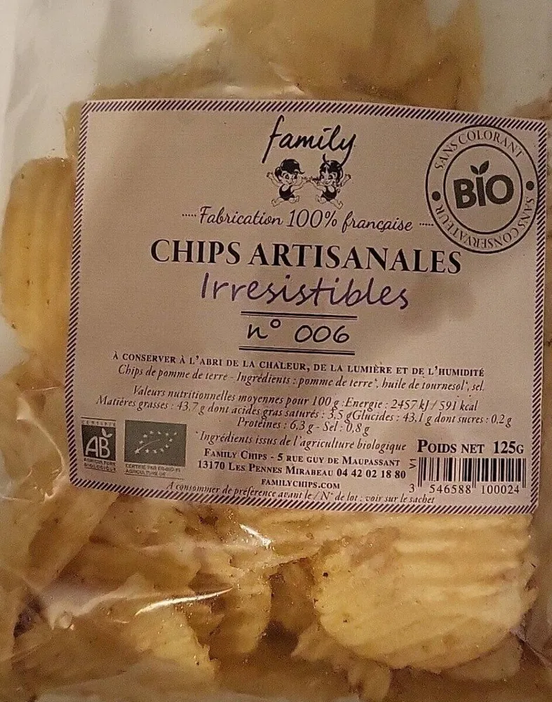 Chips artisanales irrésistibles