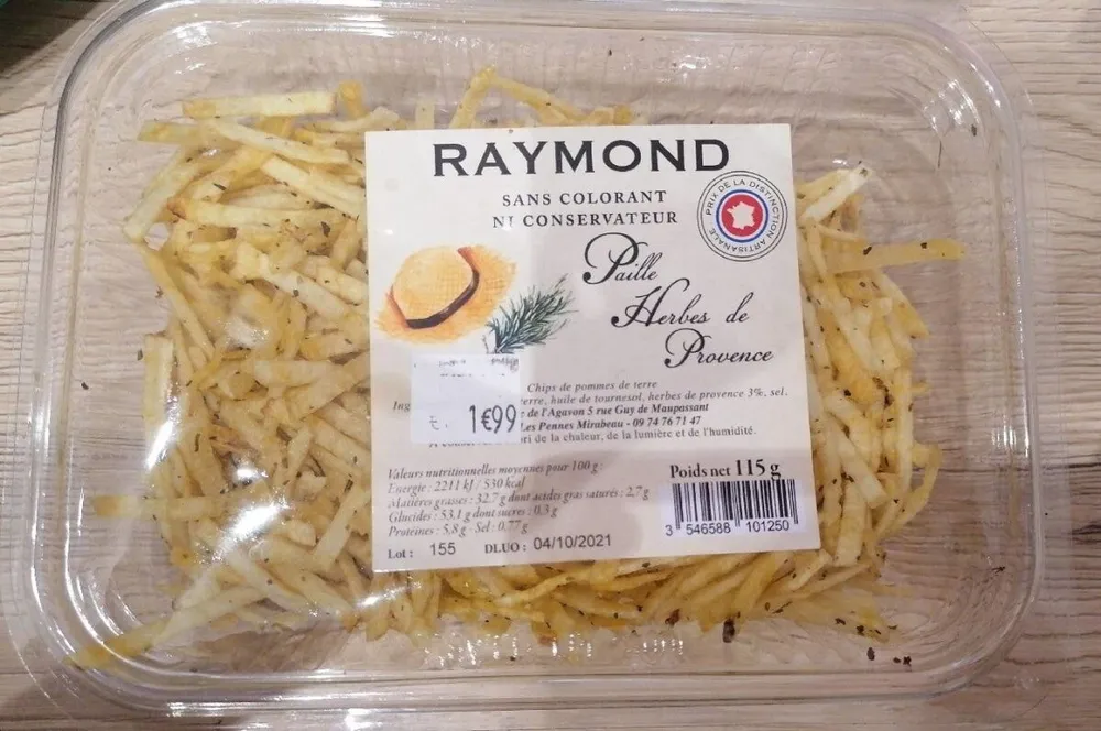 Paille de chips