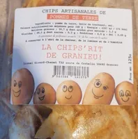 Chips artisanales de pommes de terre