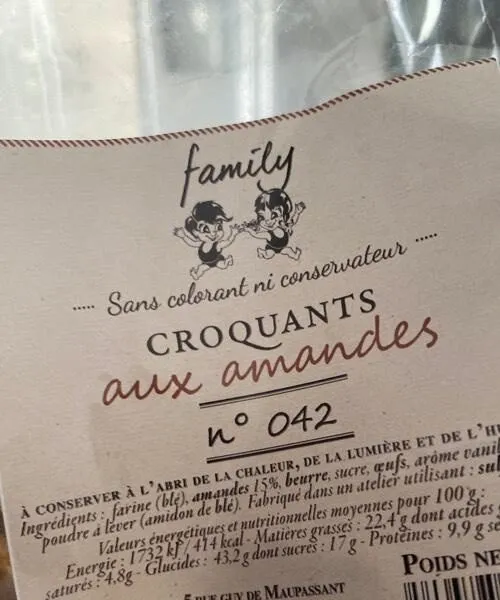 Croquants aux amandes