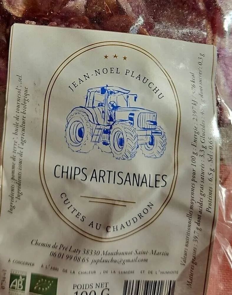 CHIPS ARTISANALES CUITES AU CHAUDRON