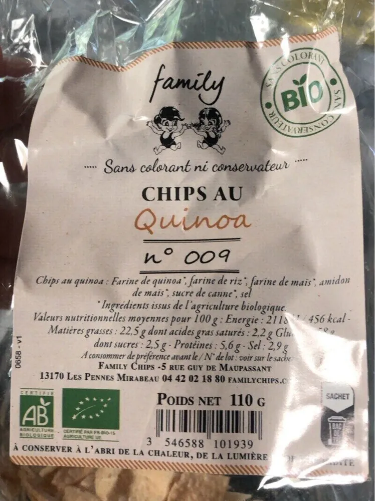 Chips au quinoa