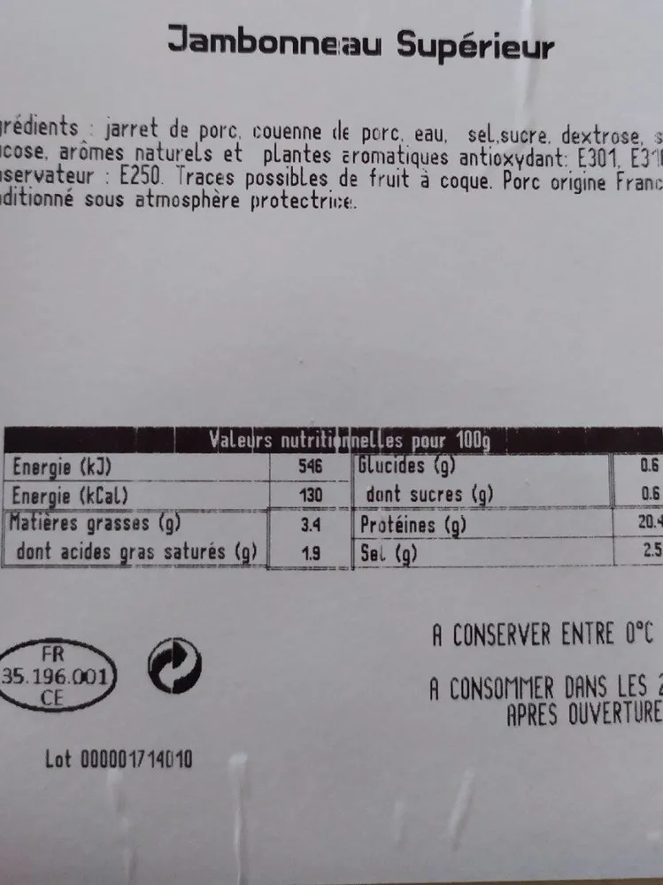 Jambonneau supérieur
