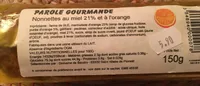 Nonnettes au miel 21% et à l’orange