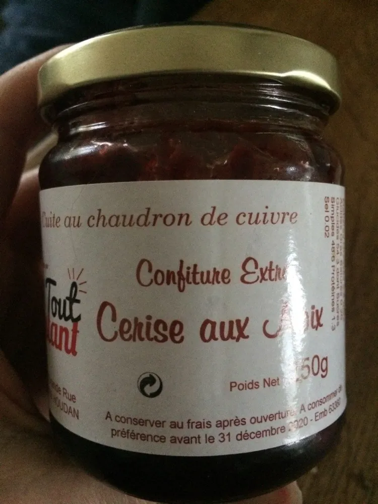 Confiture extra cerise aux noix