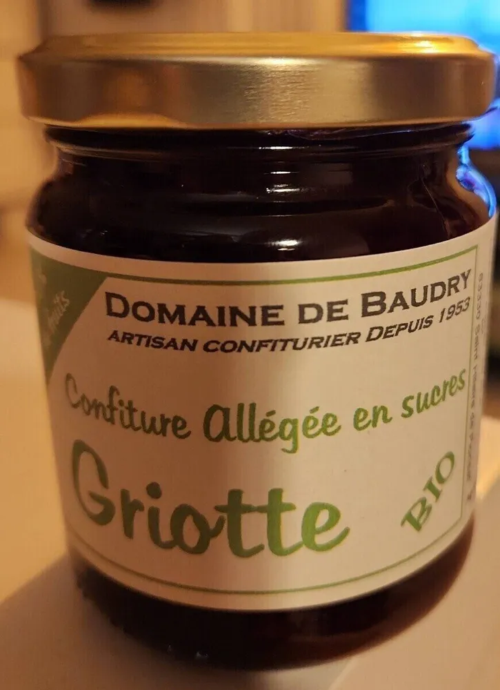 Confiture allégée en sucre Griotte Bio