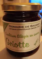 Confiture allégée en sucre Griotte Bio