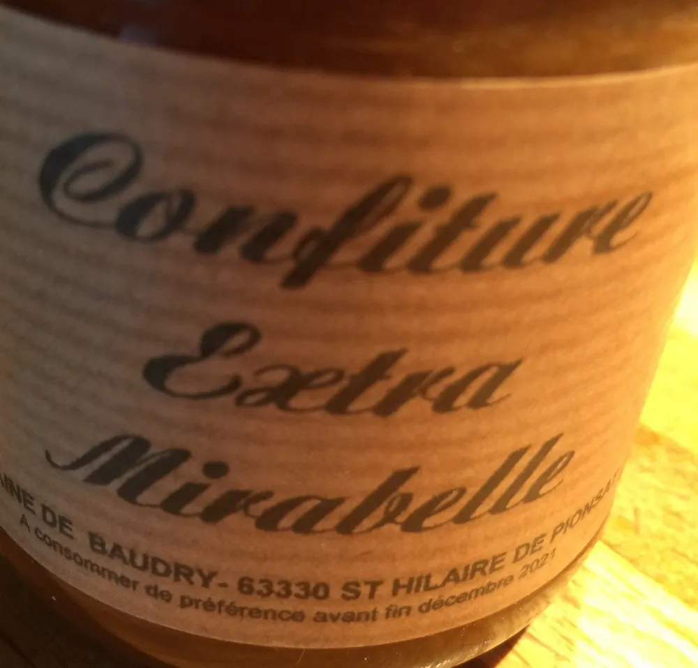 Confiture extra mirabelle