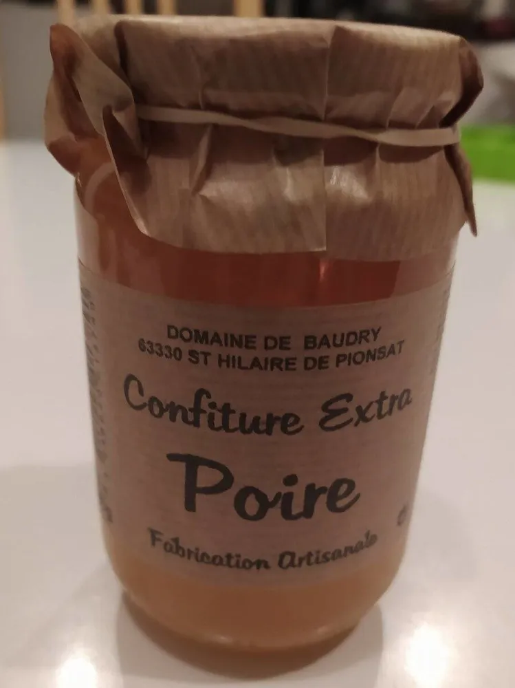 Confiture extra poire