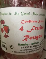 confiture extra 4 fruits rouges