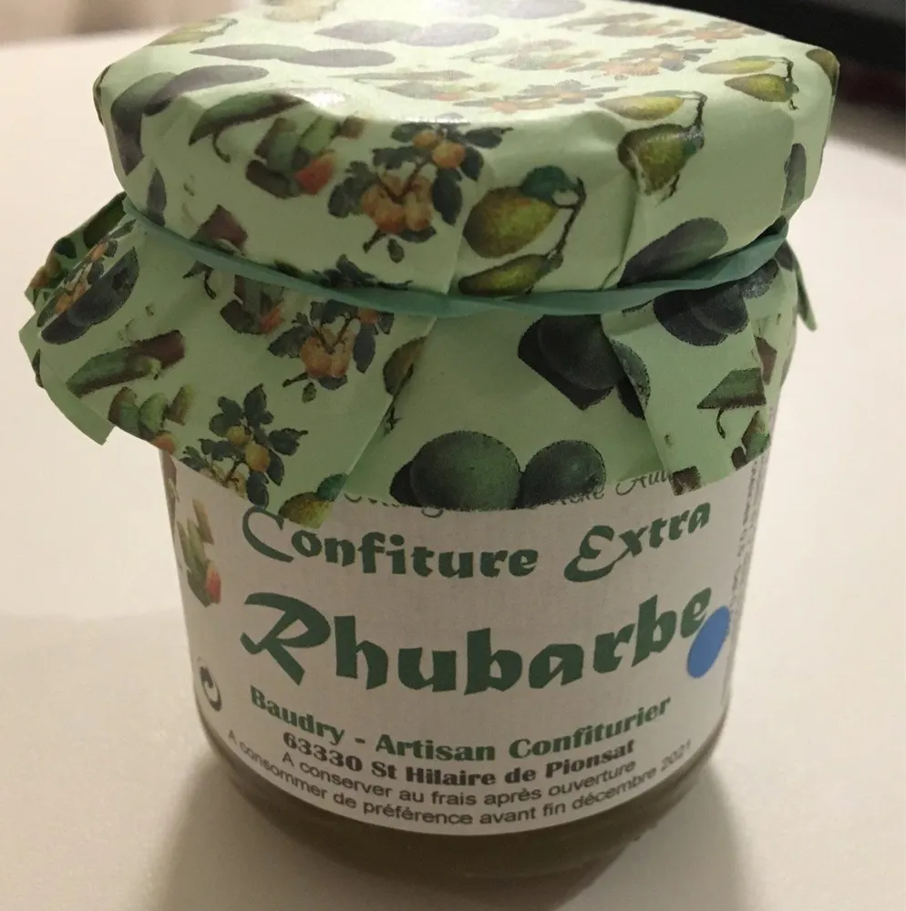 Confiture rhubarbe
