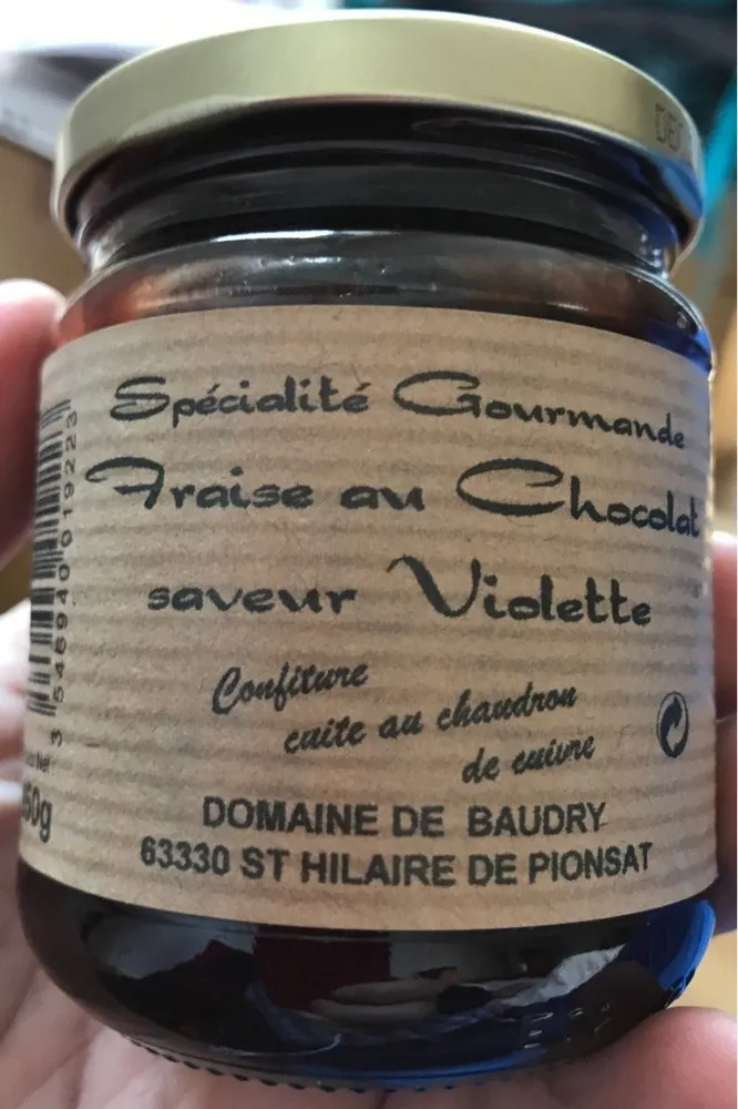 Fraise au chocolat saveur violette