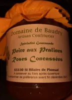 Poires aux Pralines Roses Concassées