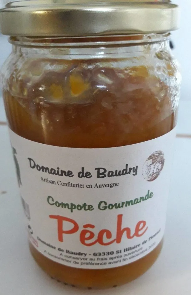 Compote gourmande pêche
