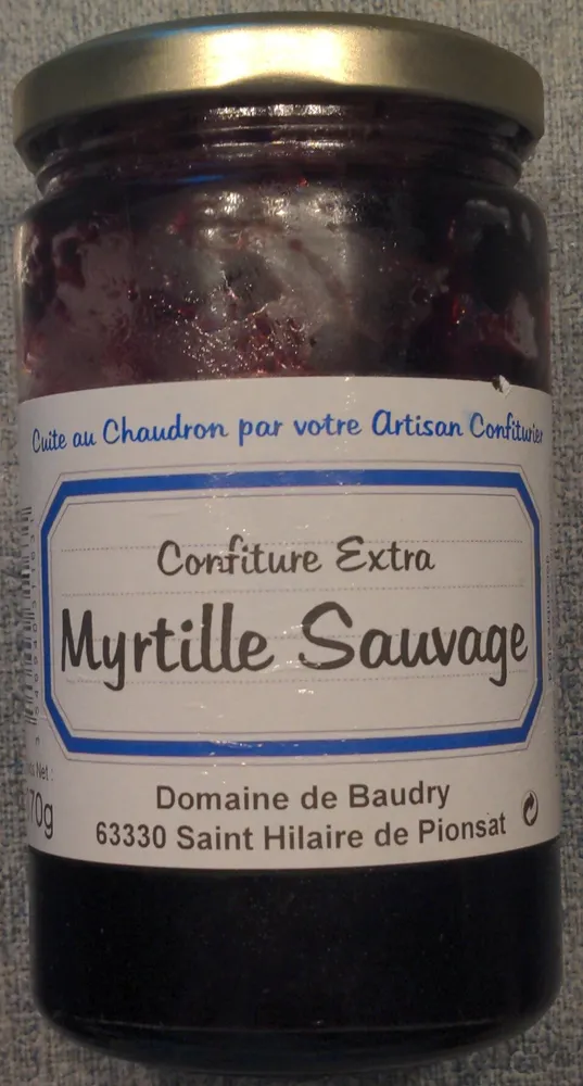 Confiture Extra Myrtille Sauvage