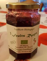 Confiture 3 fruits rouges