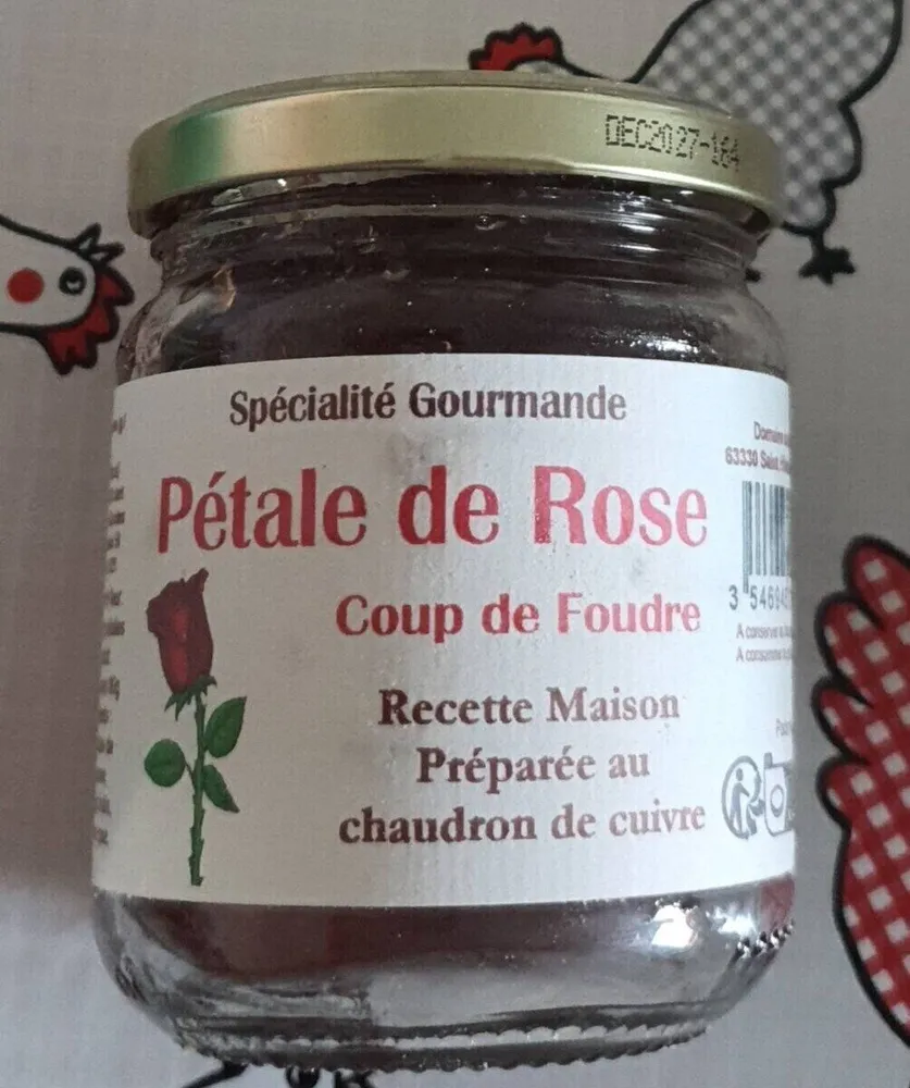 Confiture pétale de rose