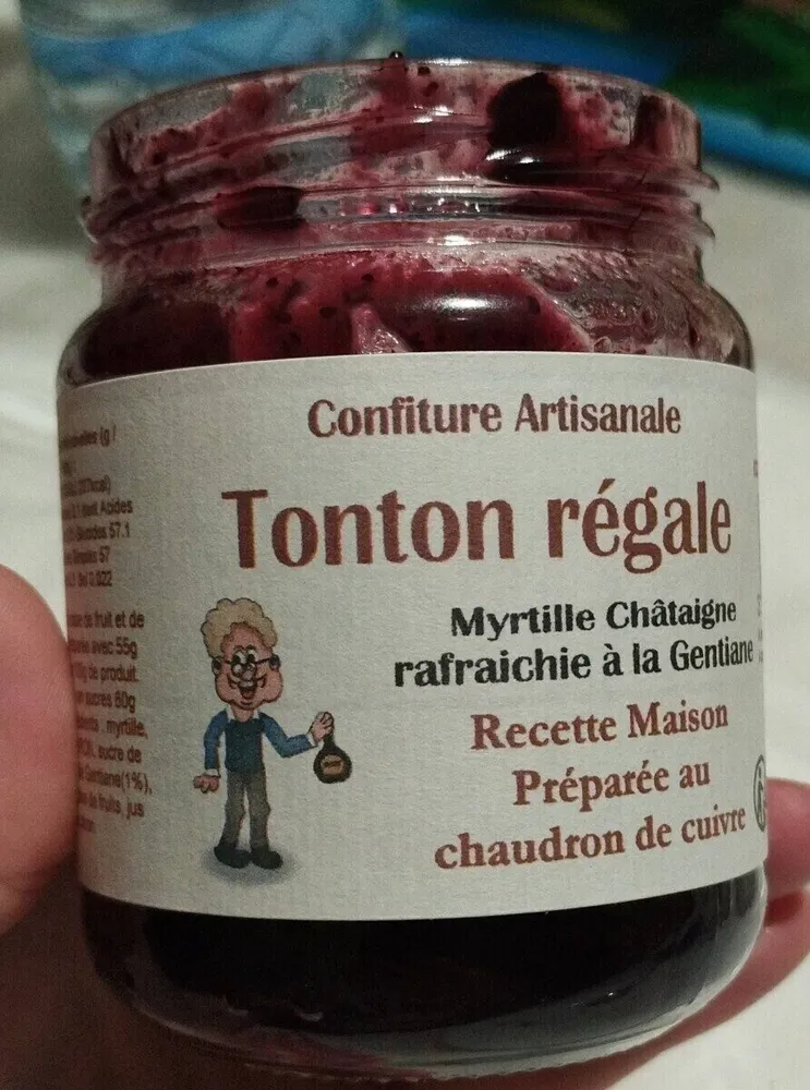 Myrtille châtaigne rafraîchie a la gentiane confiture
