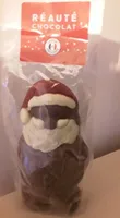 Père noël en chocolat décoré