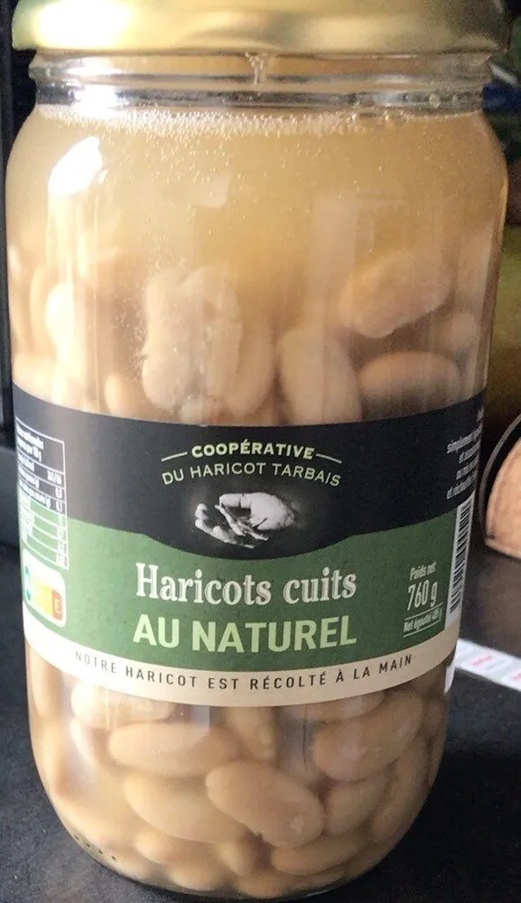 Haricots tarbais cuits au naturel