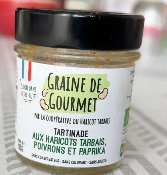 TARTINADE AUX HARICOTS TARBAIS POIVRONS PAPRIKA