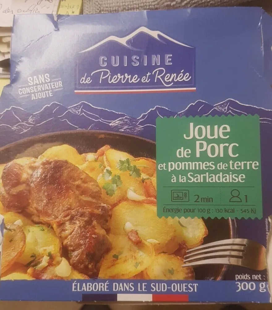 joue de porc et pommes de terre à la sarladaise