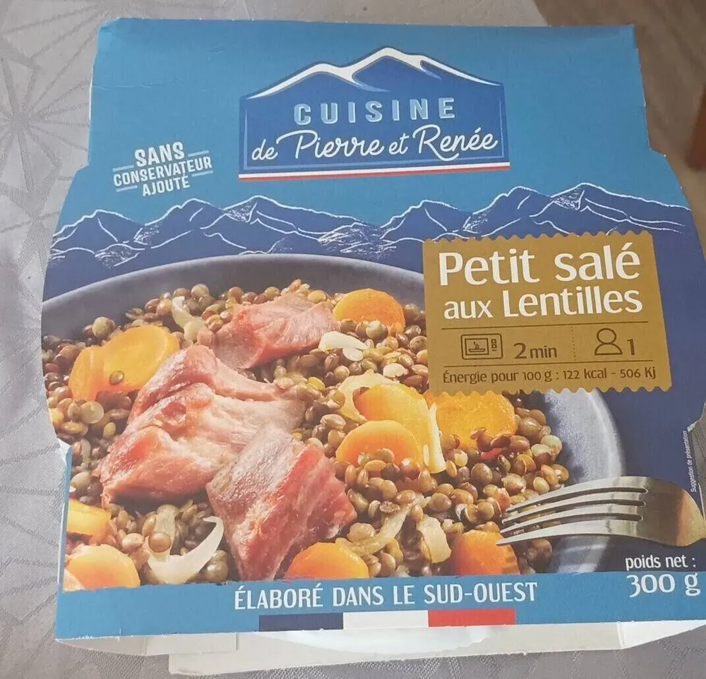 Petit salé aux lentilles