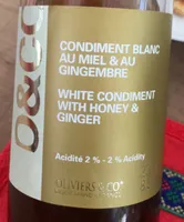 Condiment blanc au miel&au gingembre