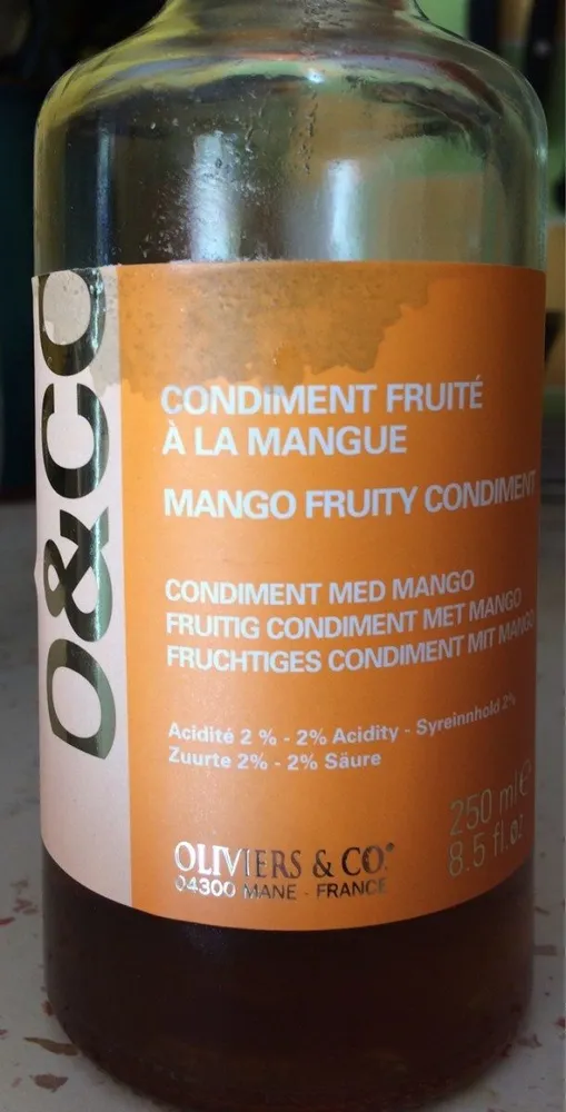 Condiment fruité à la mangue